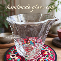 Verres à boire créatifs et mignons de 200 ml, faits à la main, écologiques, transparents, sans plomb, en verre borosilicate de haute qualité, tasses à thé