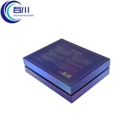 Caja de Regalo Exclusiva con Tapa de Papel Plateado Láser, Logotipo Personalizado, Color Festivo, Perfumada, para Cosméticos, Aceites, Cuidado de la Piel