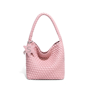 <span class=keywords><strong>Bolso</strong></span> de un solo hombro para axilas, <span class=keywords><strong>bolso</strong></span> de mujer tejido a mano a la moda, <span class=keywords><strong>bolso</strong></span> de mano tipo bandolera Simple - Product Image 5