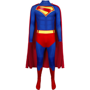 Costume de cosplay Superman, combinaison avec cape, en polyester, pour adultes, jeu de rôle, performance scénique, été 2024 - Product Image 5