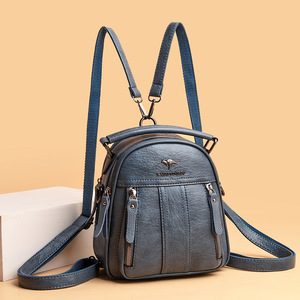 Fashion <b>Black</b> PU Leather Mini School <b>Backpack</b> Bag Vintage Custom Travel <b>Backpack</b> Bag for Women - Product Image 6