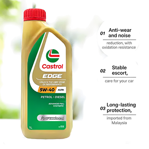 น้ำมันเครื่องสังเคราะห์แท้ Edge Exclusive 5W-40 SP |   นำเข้าจากมาเลเซีย |   1 ลิตร 24 ขวด/ลัง - Product Image 6