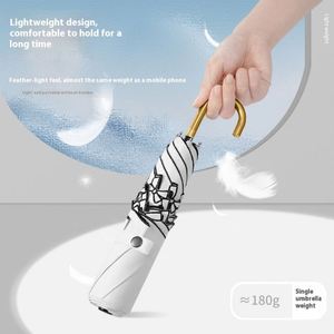 Sombrilla Plegable Ultraligera de Alta Gama, Diseño Moderno con Protección UV de Vinilo para Días Soleados - Product Image 4