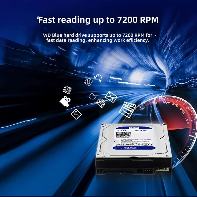 High-Speed Internal SATA Mechanical Hard Drive 1TB/2TB/3TB/4TB/6TB/8TB 7200 RPM for Desktop Computers Cameras Servers