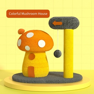 Nhà Nấm Sisal Chống Trầy Xước Móng Vuốt Rừng Mưa Nhiệt Đới Tháp Cây Mèo Chất Lượng Cao - Product Image 6