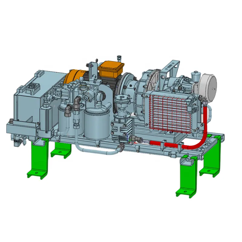 Compressor de ar livre do rolo do óleo 3.7kw para sistemas de travagem pneumáticos do veículo do trem locomotivo