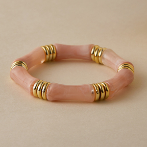 Bracciale elastico in acrilico di bambù bohémien ORNAPEADIA per donna |   Taglia unica |   Gioielli Regalo Personalizzati nel Colore Desiderato - Product Image 4