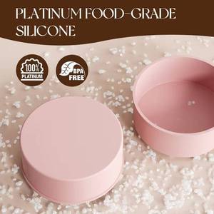 MUYULINS Factory can customize cylindrical LFGB platinum non-stick BPA-free <b>silicone</b> bread and molds, cake <b>trays</b> - Product Image 5