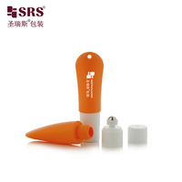Bouteille roll-on HDPE 20 ml couleur personnalisée avec bouchon à commande rotative pour liquide répulsif anti-insectes