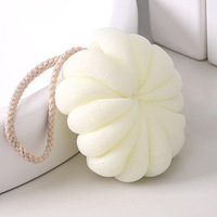 Pouf en maille de bain Boule de douche Éponge de bain exfoliante pour femmes et hommes Éponge de bain en luffa pour douche