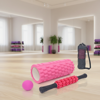 Kit de Yoga 6-en-1 avec Rouleau en Mousse Personnalisé, Bâton de Massage, Bande de Résistance et Accessoires pour le Remodelage des Jambes – Cinquième Génération