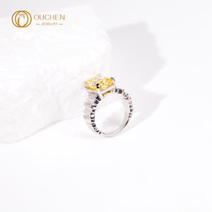 Gia Igi 인증 솔리드 골드 약혼 반지 HPTT 랩 성장 9k 14k 18k 다이아몬드 여성용 웨딩 파티 용 다이아몬드 - Product Image 6