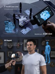 Scanner 3D portable détachable Shining EinScan Rigil, système de numérisation tout-en-un, suivi dynamique, métrologie, scanner 3D - Product Image 2