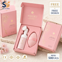 Boîte d'expédition en carton ondulé pour produits de soin de la peau, emballage personnalisé en couleur avec logo, vente en gros, livraison rapide