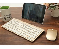 Ensemble clavier et souris optique mini LED sans fil 2,4 GHz, 78 touches, 1000 DPI, en stock, compatible avec ordinateur portable, PC, Smart TV, PS4