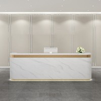 Comptoir de caisse en bois au design simple haut de gamme, table de caisse pour supermarché, comptoir de paiement en bois MDF personnalisable avec revêtement en poudre