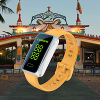 Bracelet connecté RFID FUNOVA avec alerte vibrante pour contrôle d'accès en salles de jeux, parcs d'attractions et centres de divertissement