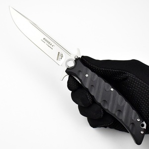 มีดพับเหล็กฮาร์ดดิสก์สูง HK 3cr13 สำหรับกิจกรรมกลางแจ้ง ตั้งแคมป์ ตกปลา เดินป่า พกพาสะดวก EDC มีดทางยุทธวิธี OEM ด้ามไนลอนไฟเบอร์ - Product Image 4