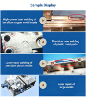 Mesin Las Laser Otomatis 2 Axis YAG untuk Produk Baja Tahan Karat & Perbaikan Cetakan Injeksi Presisi