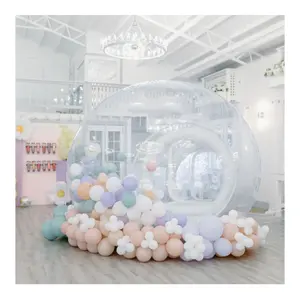 Nuevo estilo PVC Clear Eco Dome Camping Inflable transparente burbuja tienda casa para fiesta