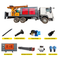 Foreuses de puits d'eau montées sur camion 300m 400m 450m – Foreuse pneumatique pour puits sur camion