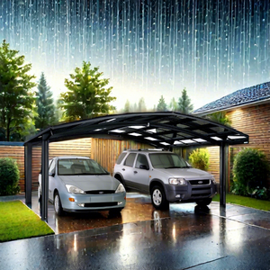 Alüminyum araba gölgeliği park döken metal araba gölgelik polikarbonat kemerli çatı - Product Image 1