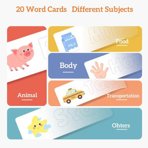 Giochi Educativi <span class=keywords><strong>con</strong></span> Flashcard: Lettere, <span class=keywords><strong>Parole</strong></span>, Giochi di Ortografia, Giocattoli per l'Apprendimento della Lettura, Giochi Prescolari di Abbinamento Lettere - Product Image 5