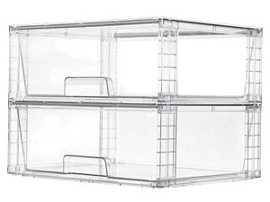 Popular Rectangle PP Clear Plastic Stackable <b>Folding</b> Shoe <b>Storage</b> <b>Box</b> Modern Shoe Organizer for Closet - Product Image 1