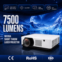 Projecteur laser WUXGA économique de 7 500 lumens pour une projection immersive, les musées, l'art numérique et les grandes manifestations