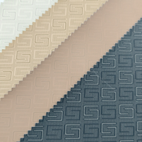 Tissu tricoté en pongé de cuir PU léger, doux au toucher, effet soie, épaisseur 0,18 mm, anti-moisissure, résistant à l'abrasion, pour la vente en gros