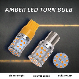 Ampoule LED Yosovlamp T20 7440 3030 35SMD sans erreur Canbus pour clignotant et feu arrière Opel Astra W21W <span class=keywords><strong>WY21W</strong></span> 12V 24W Ambre - Product Image 2