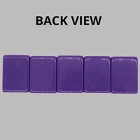 1-3_16_ 30mm Jeu de Mahjong américain gravé à 4 couches, 160 tuiles, en acrylique lourd violet et vert sarcelle marocain