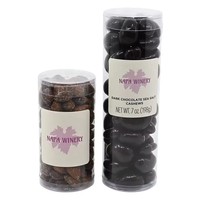 Emballage cylindrique transparent en PET pour chocolat, bonbons, tube en plastique PVC, cylindre en plastique pour aliments avec couvercles