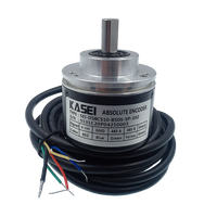 Encoder Rotary Absolut 12 Bit Murah Baru, Putaran Tunggal, Poros Solid 10mm, Encoder Absolut Magnetik, RS485 Modbus RTU