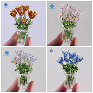 Vĩnh Cửu Hoa Thu Nhỏ Handmade Murano Chụp Đèn Thủy Tinh Thủ Công Món Quà Giáng Sinh Trang Trí-Bó Hoa Nhỏ Hoa Thân Cây - Product Image 1