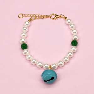 Cute Elegant Strawberry Donut <b>Bell</b> Pet Necklace Decoration Pet Accessories for Dogs and Cats - Product Image 2