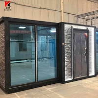 Maison préfabriquée de luxe personnalisable avec maison conteneur pliable et extensible sur mesure avec panneaux métalliques sculptés