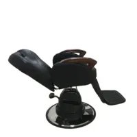 Professional Barber Chairs, Salon Equipment, White, Black