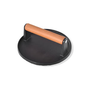 Heavy Duty 6.9in Griddle Smash Burger Press Parrilla de hierro fundido Prensa Redonda Rectangular BBQ Grill Press <span class=keywords><strong>para</strong></span> carne y aves de corral Herramientas - Product Image 6