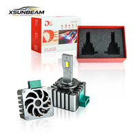 Bombilla LED Súper Brillante Serie D para Faros Delanteros, 6500K CSP 4200LM D1S D3S D5S, Sin Errores Canbus, Actualización HID Xenón para Vehículos