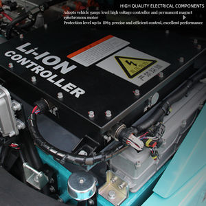 Carretilla elevadora eléctrica certificada CE YCMG, 1,5 toneladas, 2 toneladas, <span class=keywords><strong>3</strong></span> toneladas, envío gratis con batería de litio para uso en almacén - Product Image 2