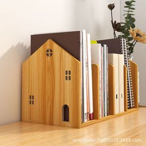 Étagère à livres simple en bois pour enfants, organisateur de rangement de bureau, 40,5 cm x 19,5 cm x 23 cm, couleur bois naturel, type sur pied - Product Image 4