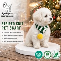 Écharpe tricotée de Noël pour animaux de compagnie, plusieurs motifs, collier ajustable, chapeau de Noël, costume pour chiens et chats de petite race