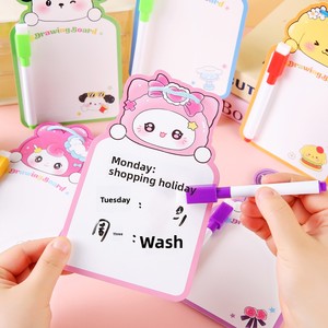 Tableau d'écriture effaçable double face pour enfants, motif dessin animé mignon, pour le dessin, le graffiti, la maternelle et l'éducation précoce - Product Image 3