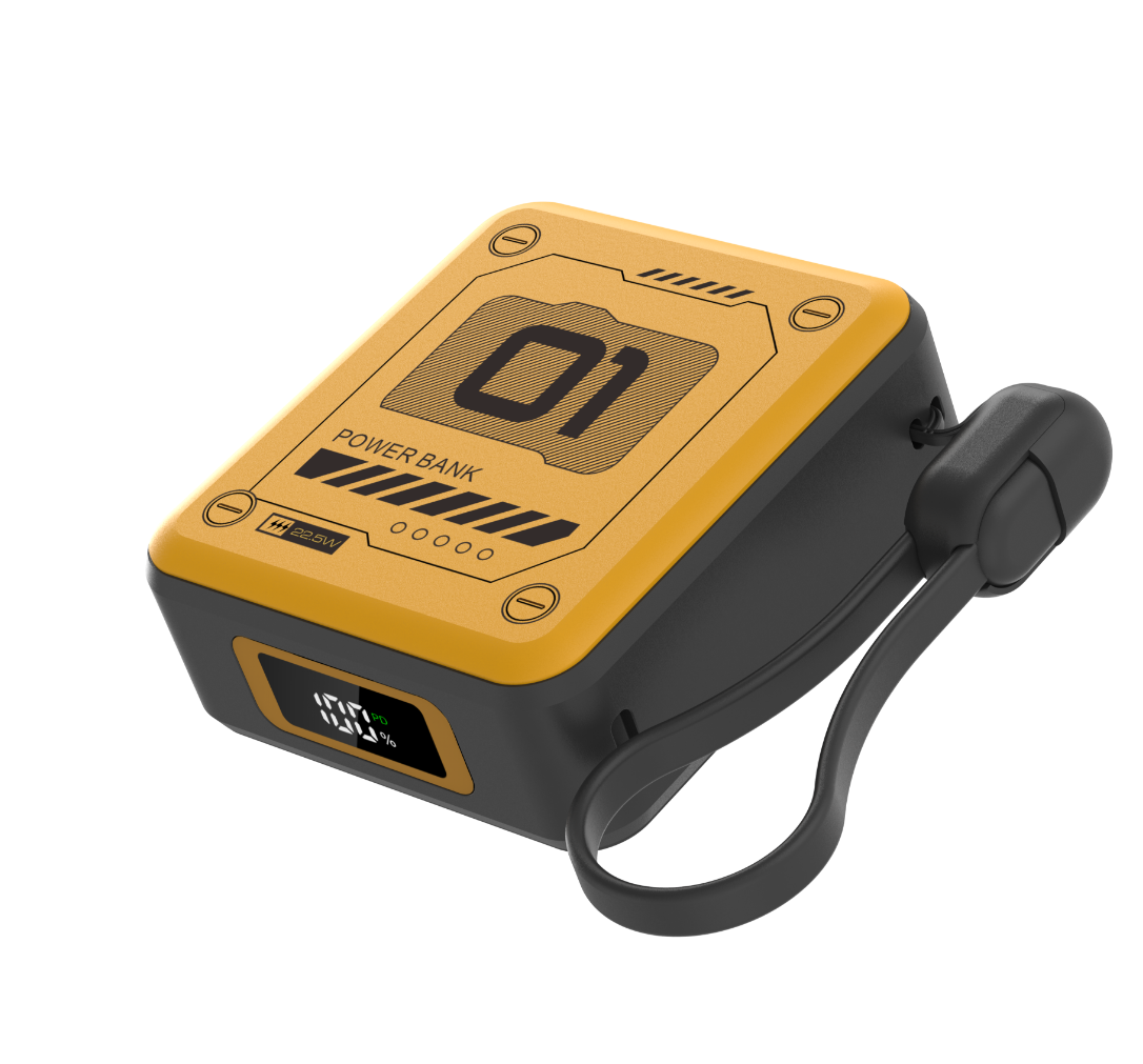 Smallest 10000mah Power Bank with Fast Charging Cables