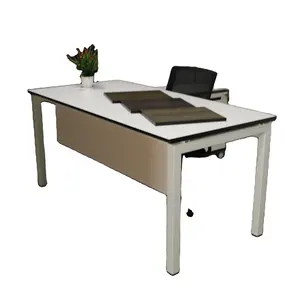 Factory-Supplied Steel Student Desk for Home Office and Study Metal Desktop Computer Workstation for Staff for Work Writing