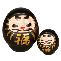 7.5*7.5*9cm/4.5*4.5*5cm résine Bodhidharma Mini polystyrène chaud petit cadeau Fortune chanceux minuscule Daruma poupées pour décor de voiture