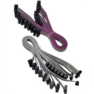 Konektor IDC Panjang Kustom 1.27mm 2*5Pin Konfigurasi Asimetris Soket Kabel Datar Dua Baris 10Pin dan 14Pin - Product Image 4