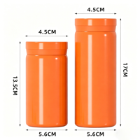 Mini gourde isotherme classique en acier inoxydable de 200 ml/280 ml avec poignées pour adultes, écologique, pour boissons chaudes/froides et eau bouillante en voyage
