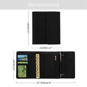 Yihe Bán Chạy Nhất A7 Thằn Lằn Da Kế Hoạch Chất Kết Dính 6 Vàng Nhẫn Bay Lá Lưỡi Bơm Lại Tiền Tổ Chức Thư Mục Túi Hình Dạng Nộp Hồ Sơ - Product Image 4